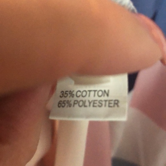 Short sleeve midi dress, abstract geometric print, narrow vneck with cuff sleeve - Picture 4 of 4